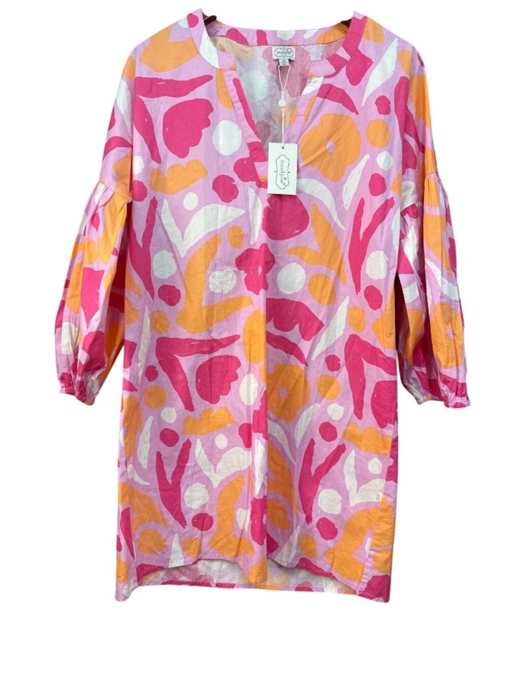 Mud Pie Pam Balloon sleeve Dress NWT Medium